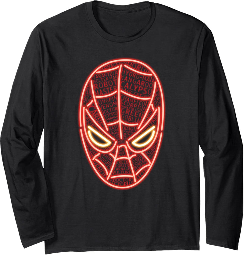 Marvel Spider-Man Foes Neon Langarmshirt