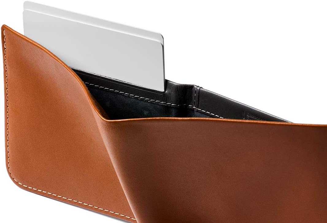 Bellroy Hide & Seek – dünne, klassische Lederbörse, optionaler RFID-Schutz (max. 12 Karten plus Sche