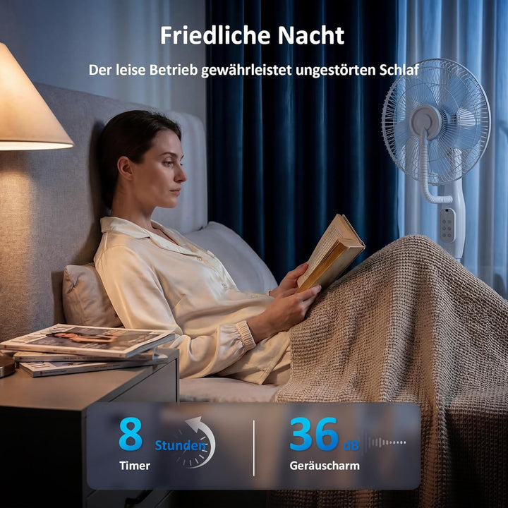 HOMCOM Ventilator mit Wasserkühlung, Luftbefeuchter leise, Neigbar Standventilator inkl. Sprühnebel,