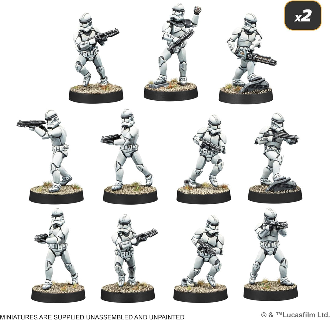 Asmodee, Star Wars: Legion – Galactic Republic Starter Set (Galaktische Republik-Starterset), Atomic