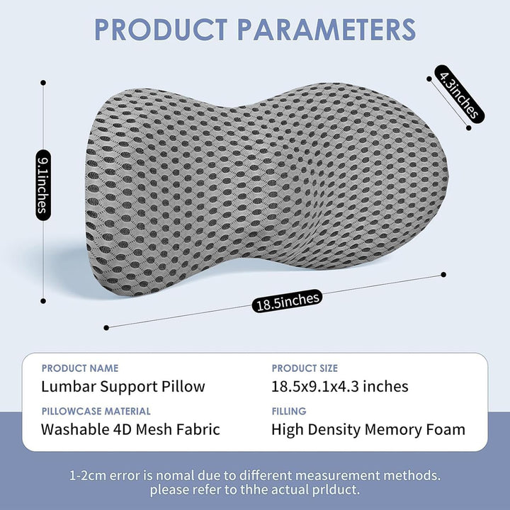 Lendenwirbelstützkissen zur Linderung von Schmerzen im unteren Rücken – Ergonomisches stromlinienför