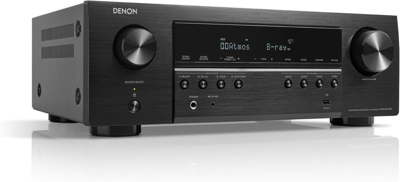 Denon AVR-S770H 7.2-Kanal AV-Receiver mit Dolby Atmos, DTS:X, 6 HDMI Eingänge und 1 Ausgang, 8K HDMI