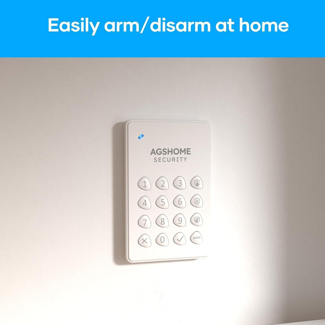 AGSHOME Alarmanlage, kabellos, 15 Stück, WLAN, Sicherheit, Einbrecher System kabellos, 120 dB, Siche