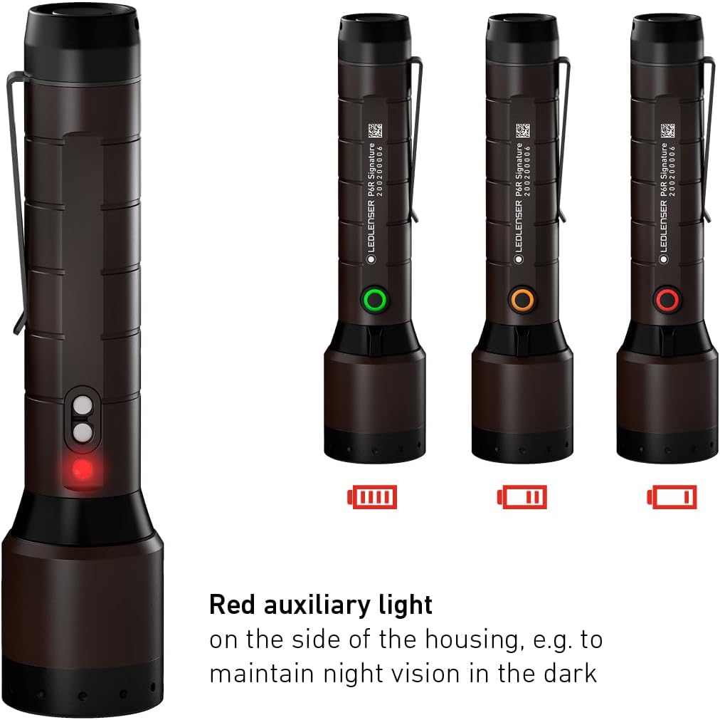 Ledlenser P6R Signature LED Taschenlampe | Led Batterie Taschenlampe fokussierbar | Leuchte hell 140