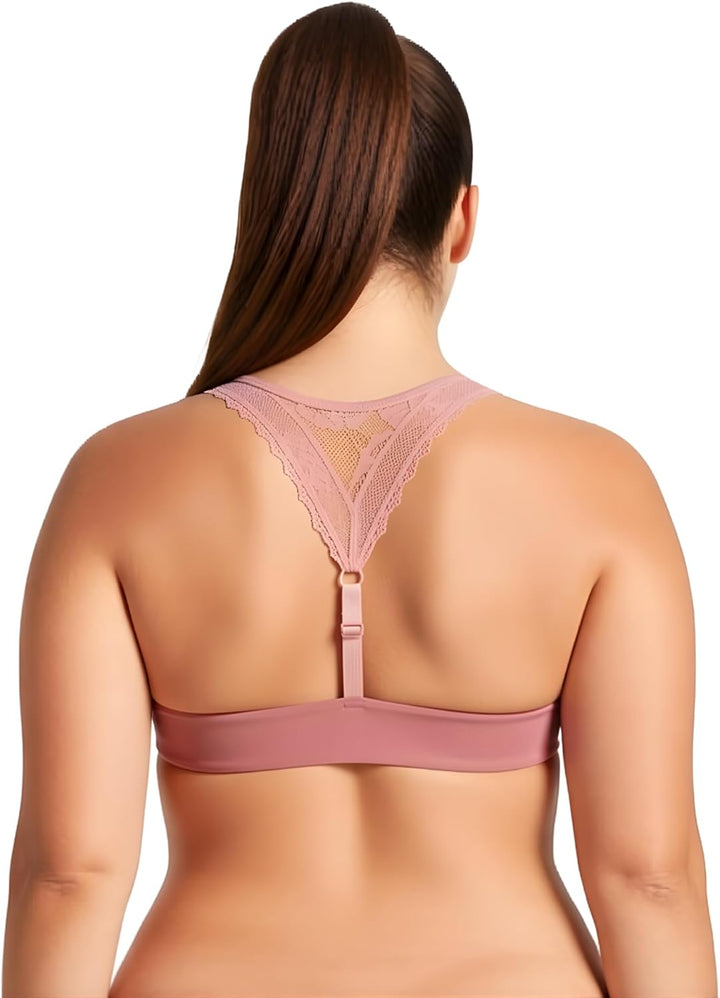 Curve Muse Damen Übergrösse Bügel Hochdrücken 1 Tasse hinzufügen Bügel Perfekte Form Spitzen-BHS 70B