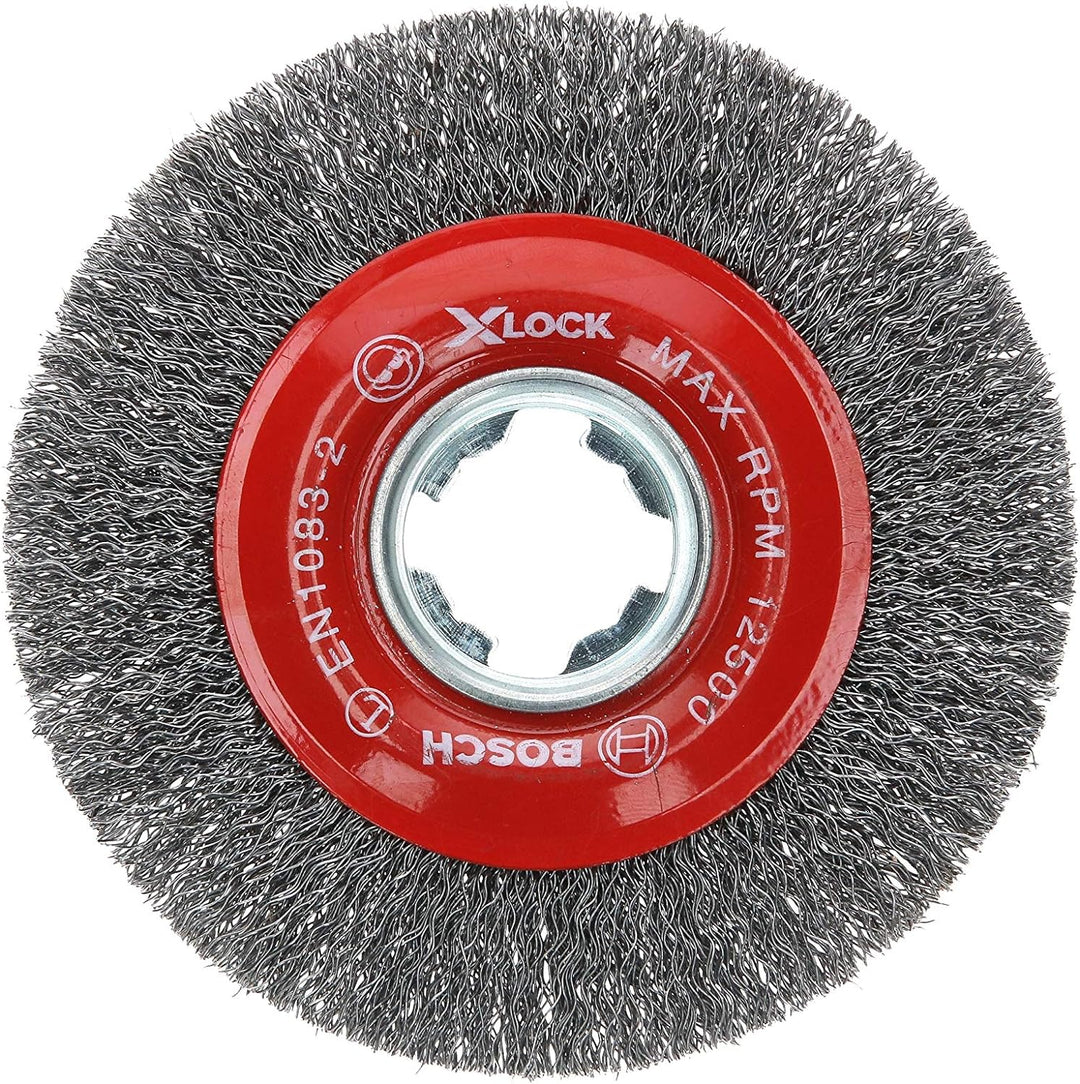 Bosch WBX418 10,4 cm Raddurchmesser X-LOCK Dorn gehärteter Stahl gepresst Draht Rad 4-1/2 In. Karbon