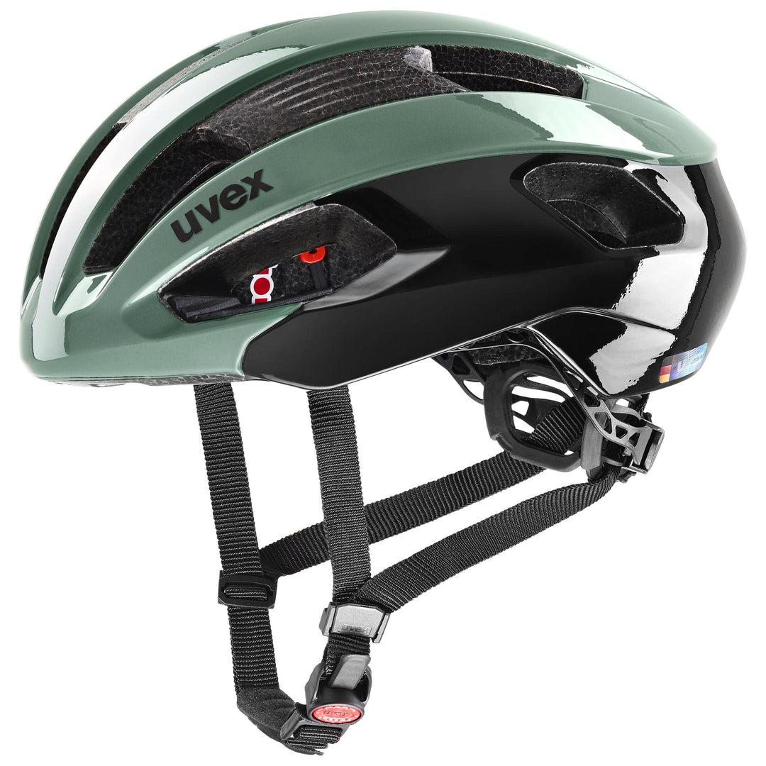Uvex Rise Rennrad Fahrrad Helm grün/schwarz 2024 56-59 cm, 56-59 cm