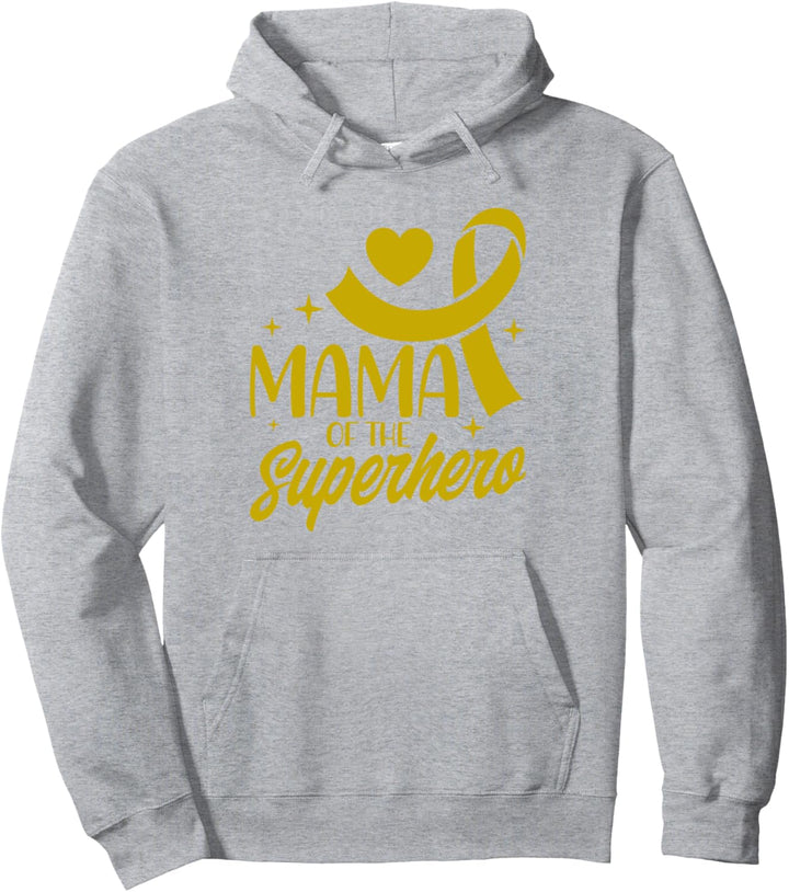 Krebs im Kindesalter Mama eines Superhelden Schleife Pullover Hoodie