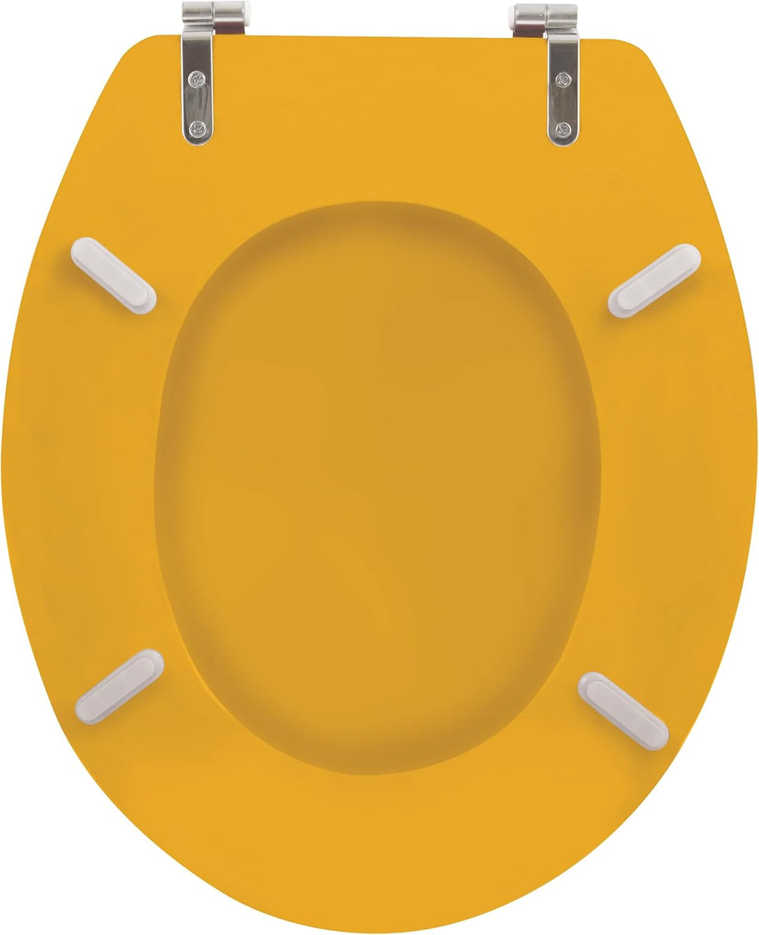 MSV - CLÉO MDF-WC-Sitz - Matte Safran-Oberfläche - Edelstahlscharniere - Modernes und langlebiges De