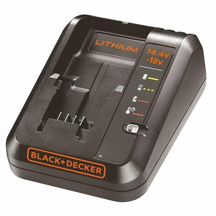 Black+Decker Multivolt-Schnellladegerät (für 14,4V Li-Ionen, 1Ah und 18V, 1Ah Akkus, Bestandteil des