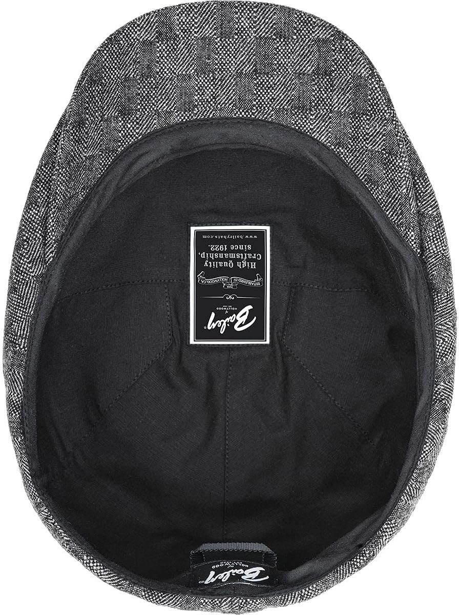 Bailey 1922 Becker Flatcap Schirmmütze Schiebermütze (S (54-55 cm) - schwarz)