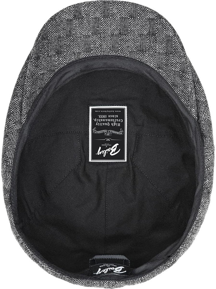 Bailey 1922 Becker Flatcap Schirmmütze Schiebermütze (S (54-55 cm) - schwarz)