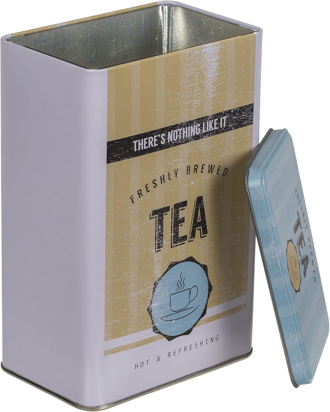 Set Retro Metall-Dose Blechdose Coffee, Tea & Sugar - Kaffeedose, Teedose, Zuckerdose mit Deckel (3-