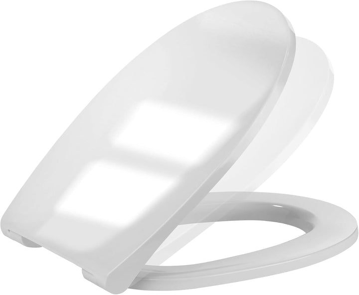 Hochkönig WC-Sitz Weiss – Premium Duroplast mit Softclose & Edelstahl Scharnier – Antibakteriell, ab