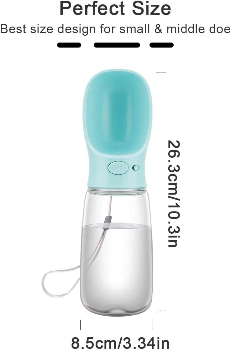 COTOP Hundetrinkflasche für Unterwegs, Tragbare Trinkflasche Hund 550ml, BPA-frei Wasserflasche Hund