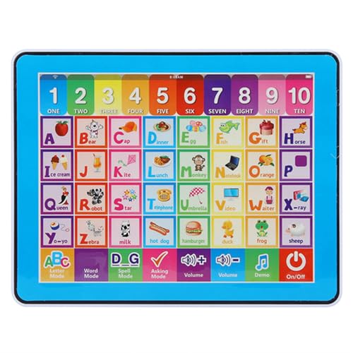 Kinder Lernspass Tablet Baby Smart Toucher Play Tablet Kind Musik ABC lernen Spielzeug für Buchstabe