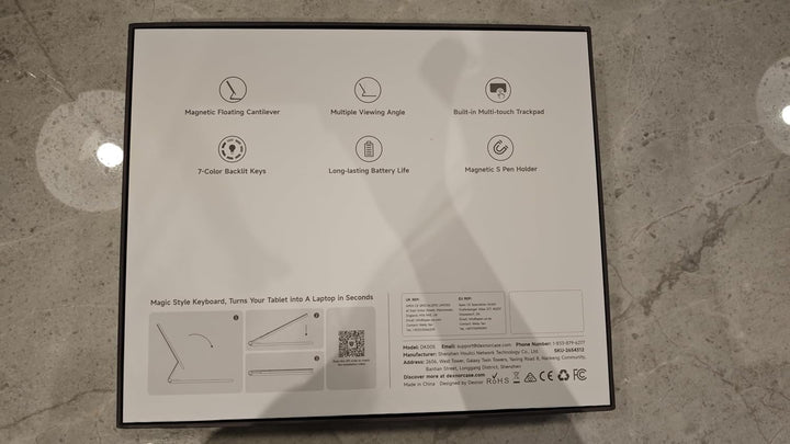 Dexnor Tastatur Hülle für Samsung Galaxy Tab S9 FE 10,9 Zoll/S9 11 Zoll Tastatur mit Multi-Touch Tra