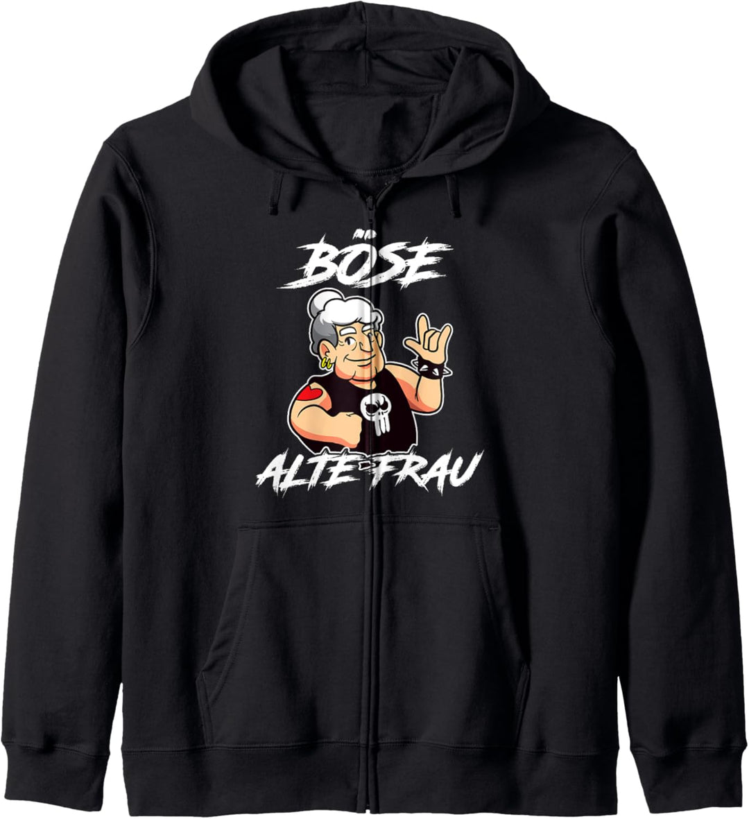 Böse alte Frau Kapuzenjacke
