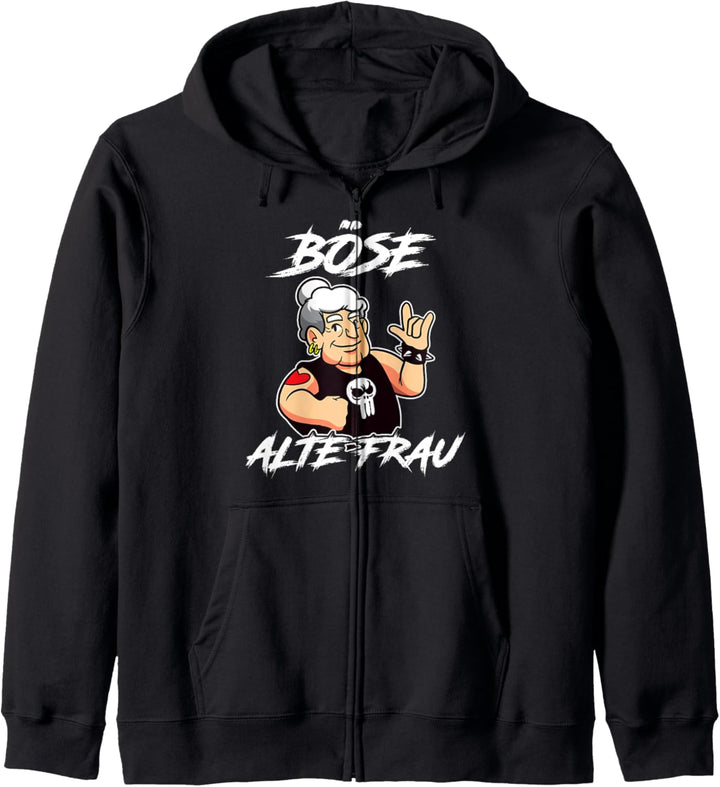 Böse alte Frau Kapuzenjacke