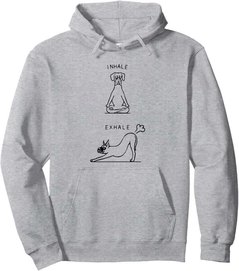 Inhale Exhale Great Dane Pullover Hoodie