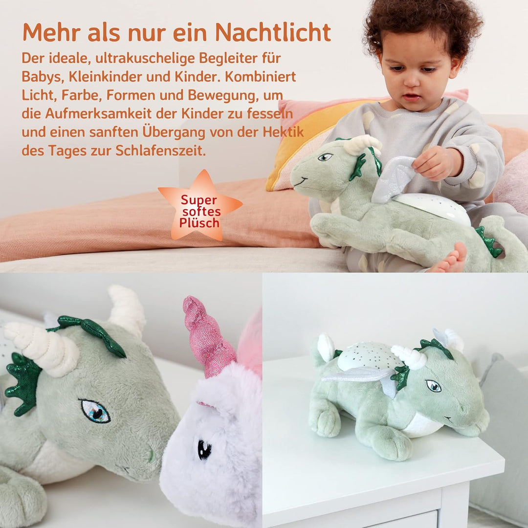 Cloud b Nachtlicht Sternenprojektor für Kinder |Plüsch LED Galaxie Deckenprojektor| 3 Farboptionen |