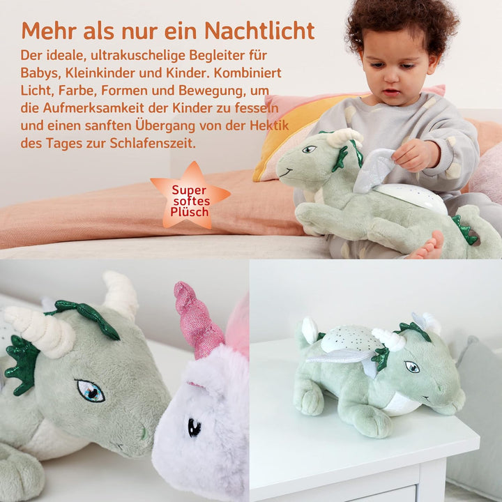Cloud b Nachtlicht Sternenprojektor für Kinder |Plüsch LED Galaxie Deckenprojektor| 3 Farboptionen |