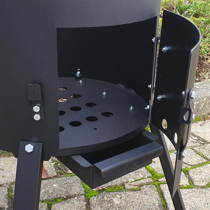 ROBARI Feuerofen + Gusseisen Kasan 12 L mit Deckel Utschak Set Kazan