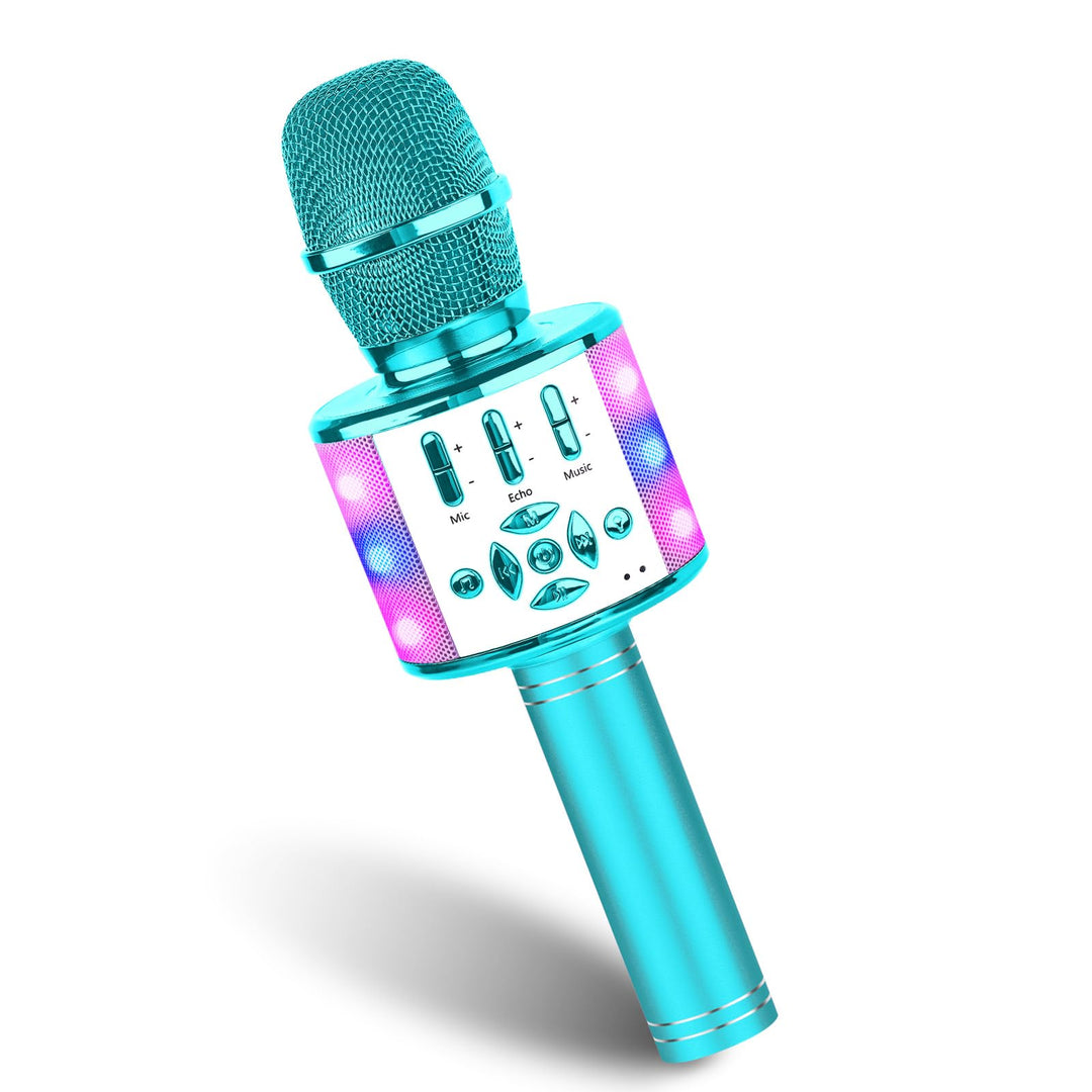 BONAOK Magic Sing Karaoke Mikrofon, Bluetooth Mikrofon Karaoke Kinder, 4 in 1 Sing Microphone, Draht