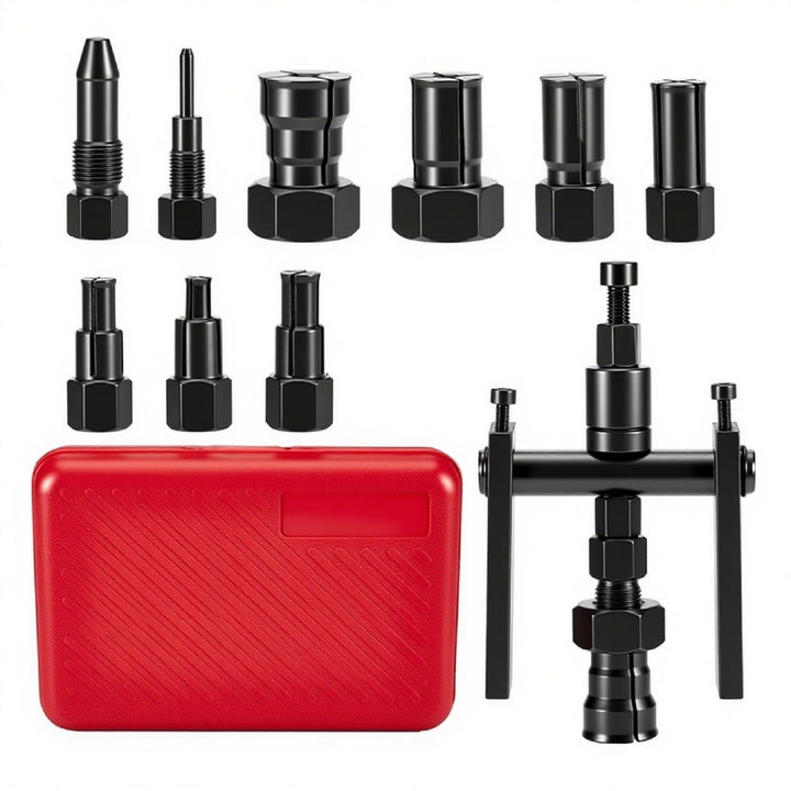 CarBole Motorrad-Innenlager-Abzieher-Set mit Aufbewahrungsbox 8-25 mm Innenlager-Entfernungswerkzeug