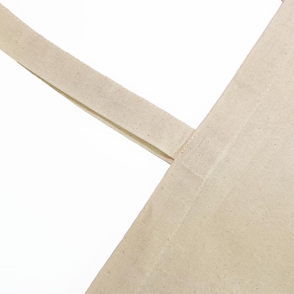 Cottonbagjoe (10, 25, 100, 250 Pack Baumwolltasche zum Bemalen | mit Zwei Langen Henkeln | 38x42cm |