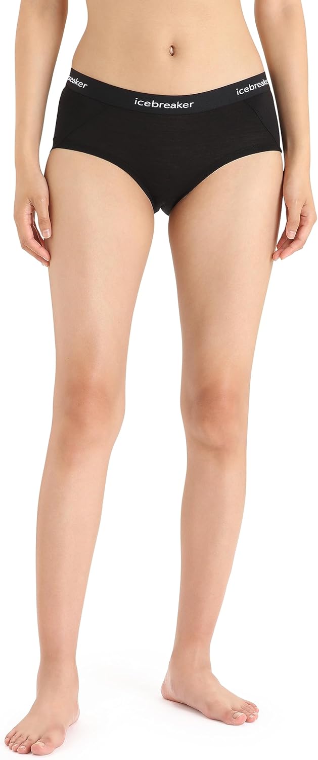 Icebreaker Damen Funktionsunterwäsche Sprite Hot Pants XS Schwarz, XS Schwarz