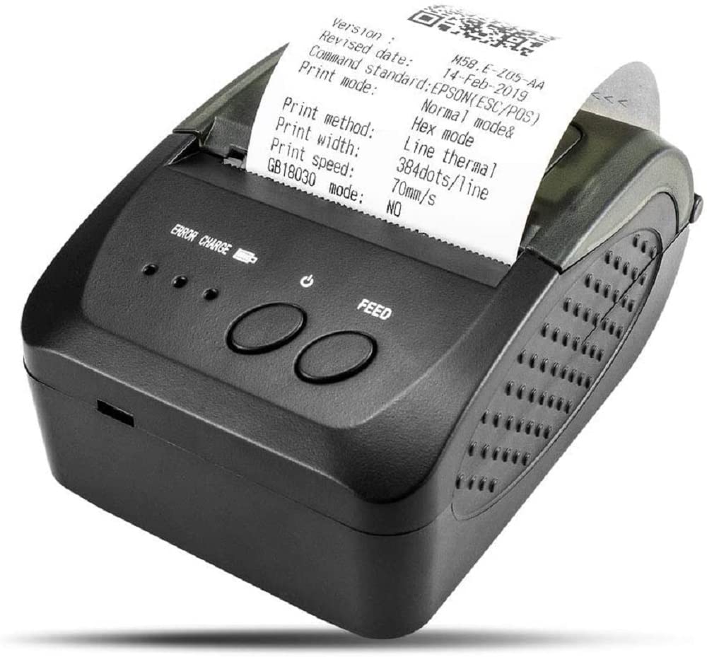 NETUM Kabelloser Bluetooth-Belegungs-Thermodrucker (DE), tragbarer persönlicher Rechnungsdrucker, 58