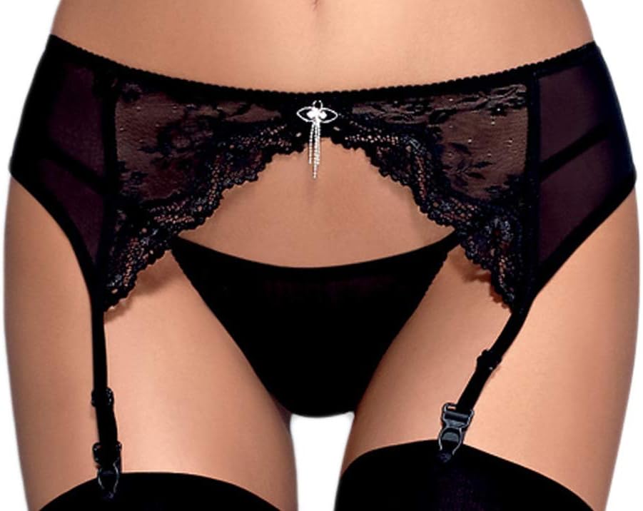 Selente Love & Fun verführerisches Damen Dessous-Set aus Strapsgürtel sowie ggf. Tanga/Strümpfen mad