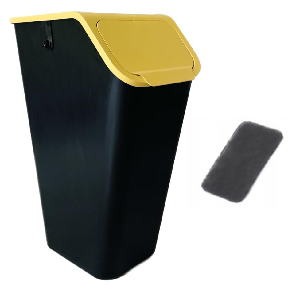 Go Practic Mülleimer Mit Deckel Küche 35 L Click-Function Abfalleimer Mülltrensystem Abfallbehälter
