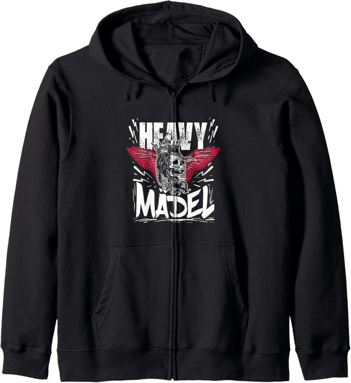 Heavy Mädel Geschenk für eine Heavy Metal liebende Frau Kapuzenjacke