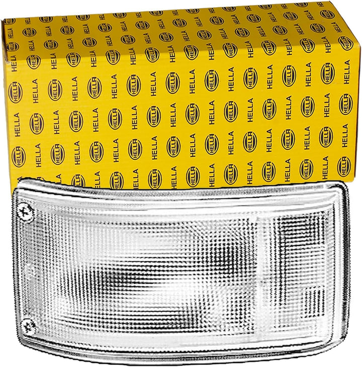 HELLA - Blinkleuchte - Halogen - 12/24V - Einbau/Schraubanschluss - Lichtscheibenfarbe: glasklar - S
