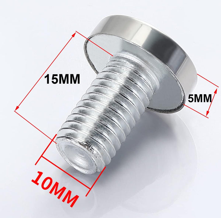 Qrity 40x Glas Abstandshalter Befestigungen Schilderhalter Abstandschrauben Werbung Schraube für Spi