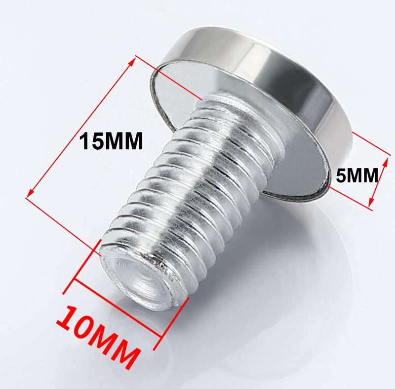 Qrity 40x Glas Abstandshalter Befestigungen Schilderhalter Abstandschrauben Werbung Schraube für Spi