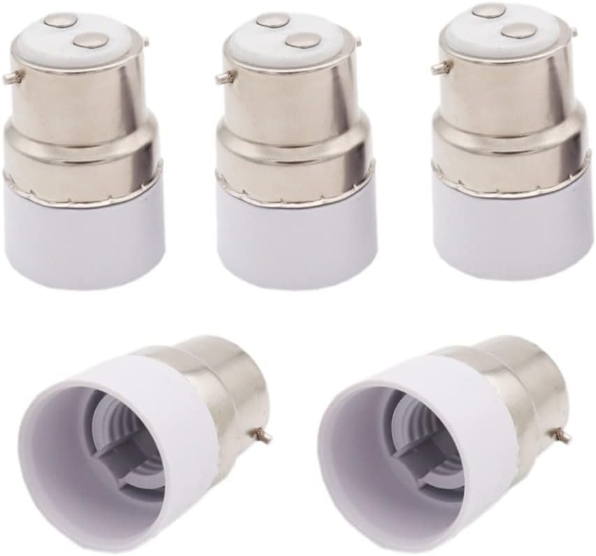 ShuoHui Bajonett B22 auf E14 Socket Halogen LED Glühbirne Adapter Buchse max voltage 250V 200W (10)