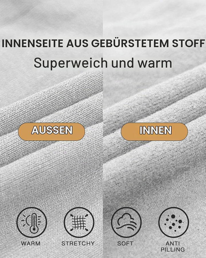 WOWENY Damen Body Langarm mit Stehkragen - Thermo Bodysuit Fleece Oberteile Shirts Rolli Pullover Ro