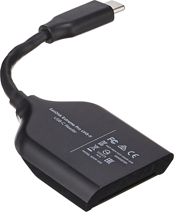 SanDisk Extreme PRO SD Kartenlesegerät USB-C (Ultraschnelles SD UHS-II Speicherkarten-Lesegerät, abw