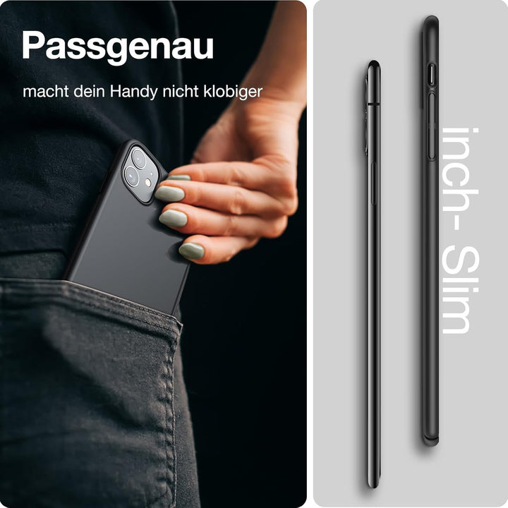 TORRAS Ultra Dünn für iPhone 11 Schwarz, iPhone 11 Schwarz