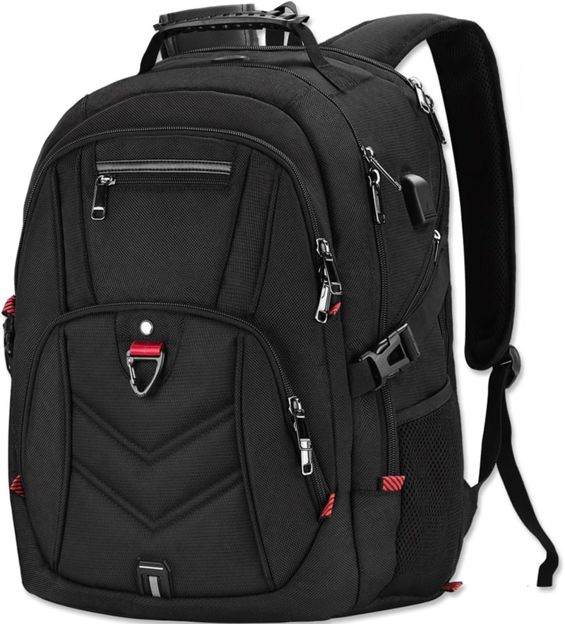 NEWHEY Laptop Rucksack Herren 17 Zoll Schulrucksack Jungen Teenager 17,3 USB Arbeit Business Wasserd