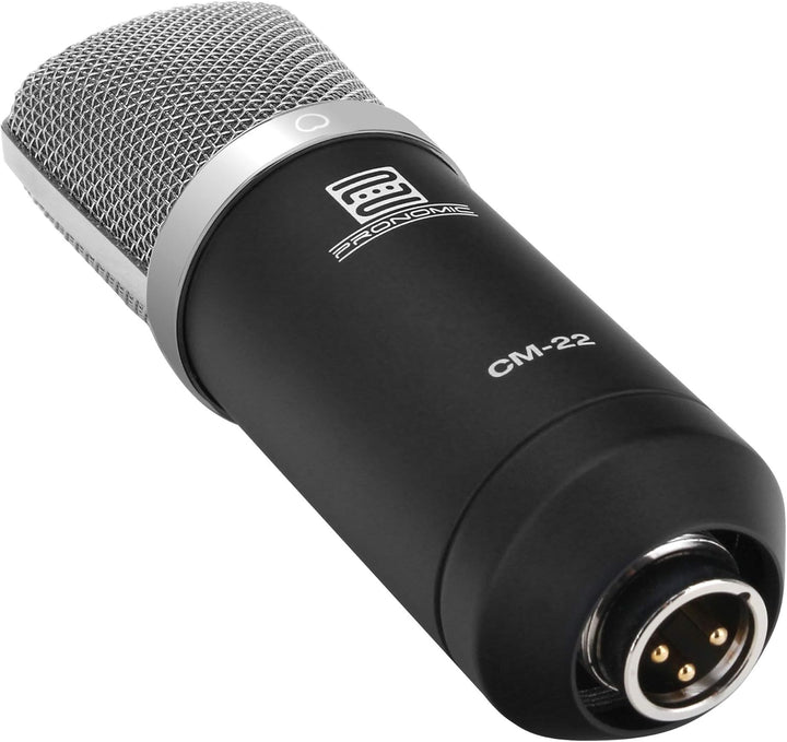 Pronomic CM-22 Studio Grossmembranmikrofon XLR-Kondensatormikrofon inkl. Popkiller SET (inkl. Mikrof