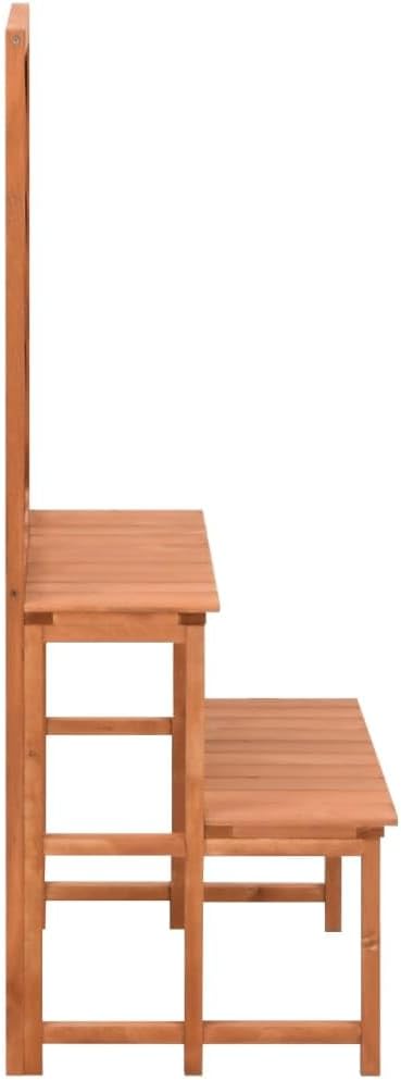 vidaXL Tannenholz Massiv Blumentreppe mit Rankgitter Rankhilfe Spalier Pflanzenregal Blumenständer B