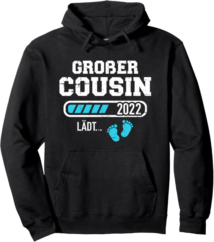 Grosser Cousin lädt 2022 Schwangerschaft verkünden Pullover Hoodie
