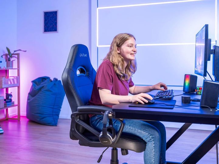 Trust Gaming GXT 611 Wezz 2.0 PC Lautsprecher mit RGB LED-Beleuchtung, 12 W (6 W RMS), 3,5 mm AUX Kl
