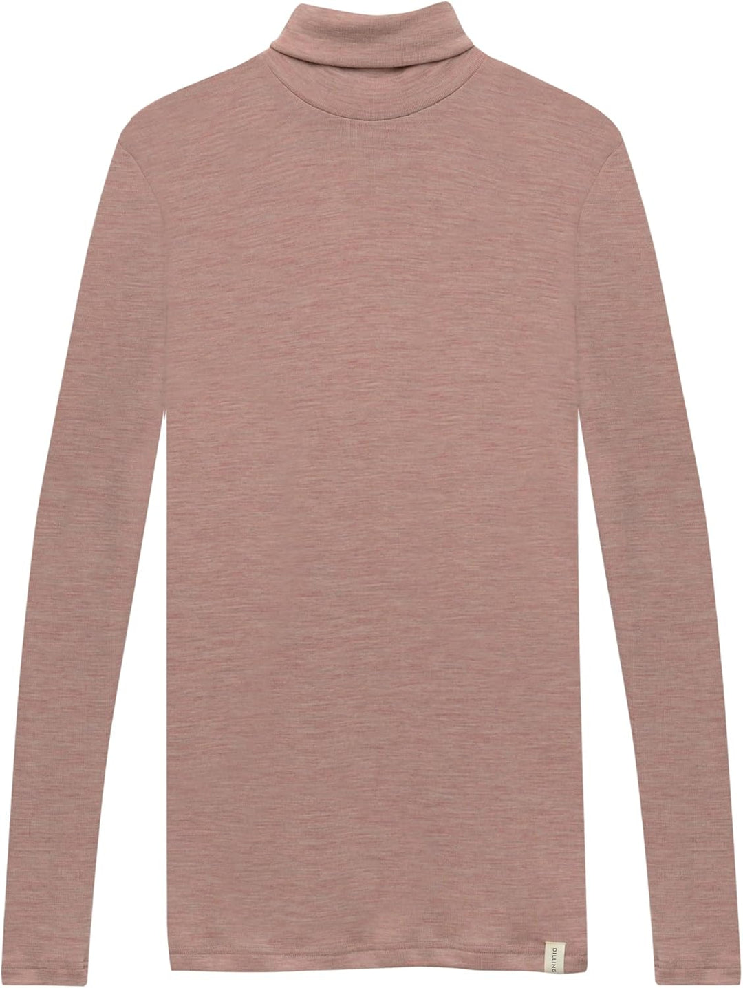 Dilling Damen Rollkragenshirt aus Merinowolle 34 Blusher-melange, 34 Blusher-melange