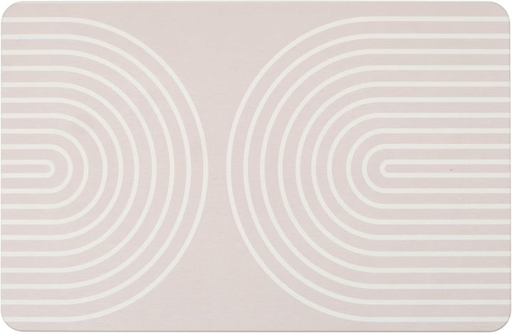 WENKO Badematte Mod. Nazca, aus natürlichem Diatomit, rutschfest, wasserabsorbierend und schnelltroc