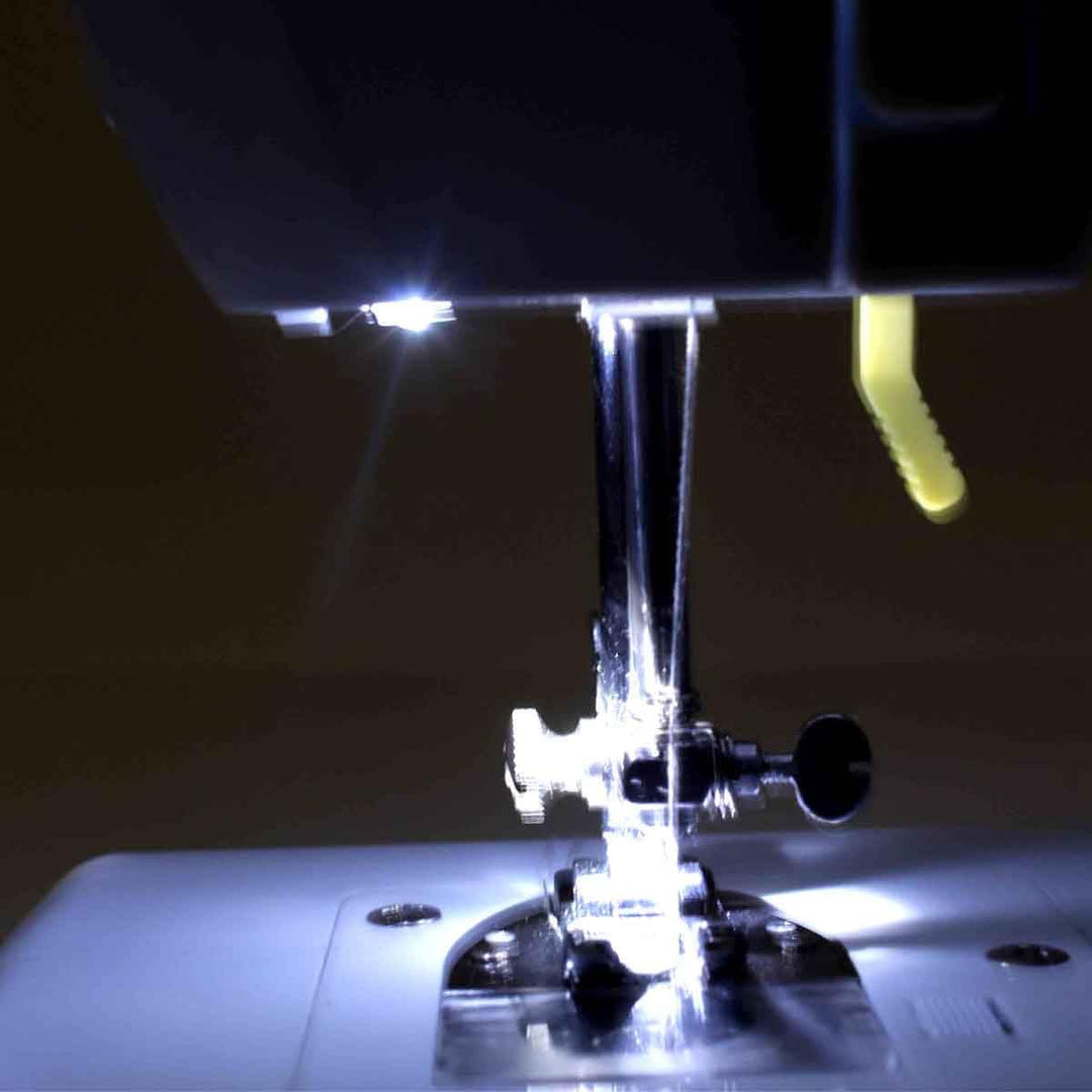 PRIXTON - Tragbare Nähmaschine P120 - Schublade für Zubehör - Integrierte Lampe - 16 Arten von Muste